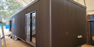 Brown portable building of alan frost product range By Elite portables